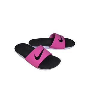 Nike Kawa Slide Laser Fuchsia and Black Sandals Kids Size 3Y
